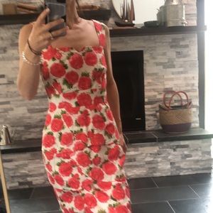 Vintage petal floral dress